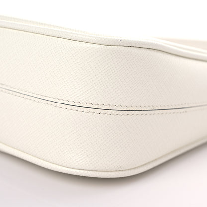 Prada Saffiano Lux Mini Re-Edition Shoulder Bag White 8 of 9