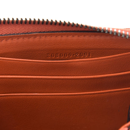 Gucci GG Supreme Monogram Web Zip Around Wallet Orange 7 of 7