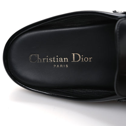 Christian Dior Brushed Calfskin Boy Loafer Mule 36 Black 9 of 11