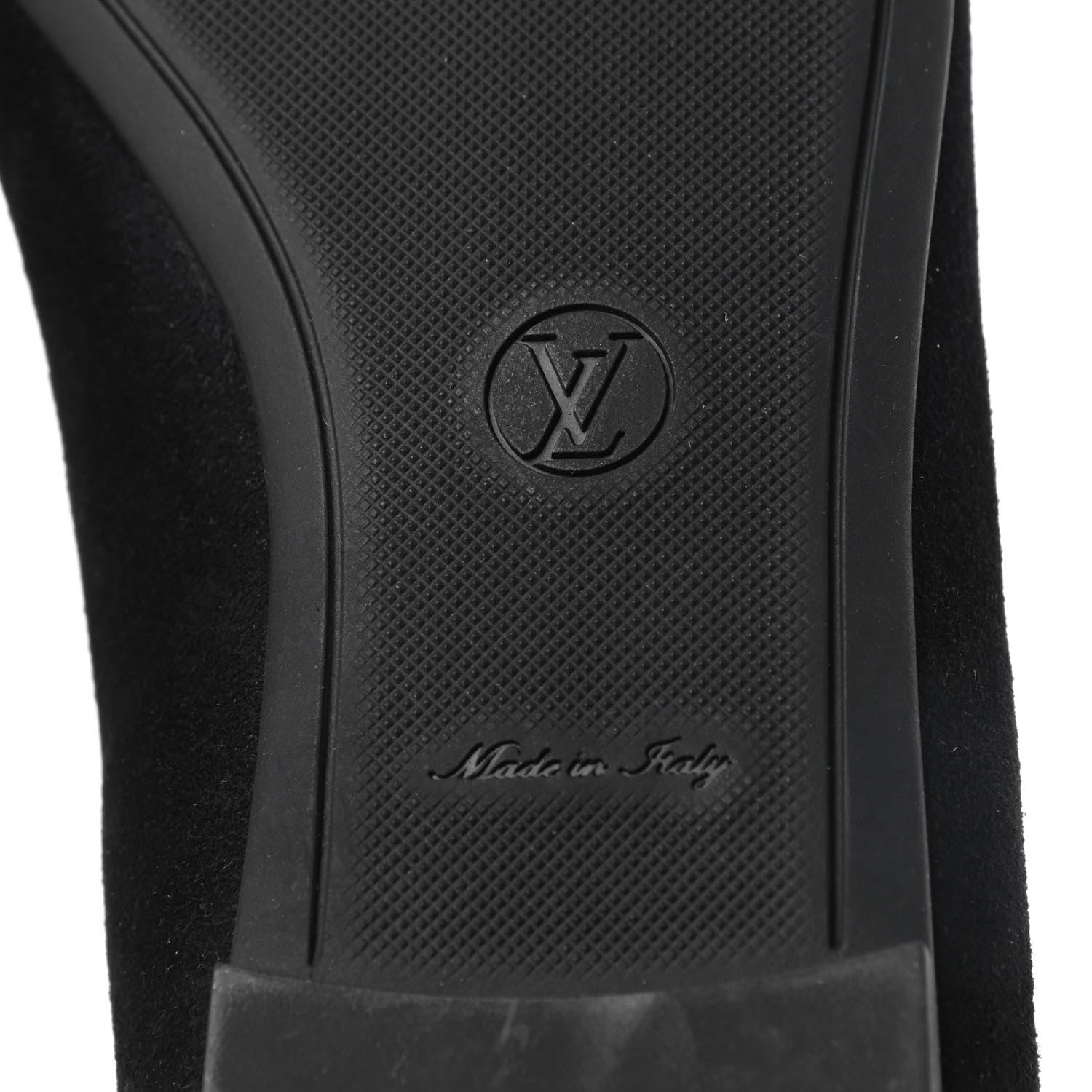Louis Vuitton Suede Monogram Uniformes Ballet Flats 36 Black 7 of 8