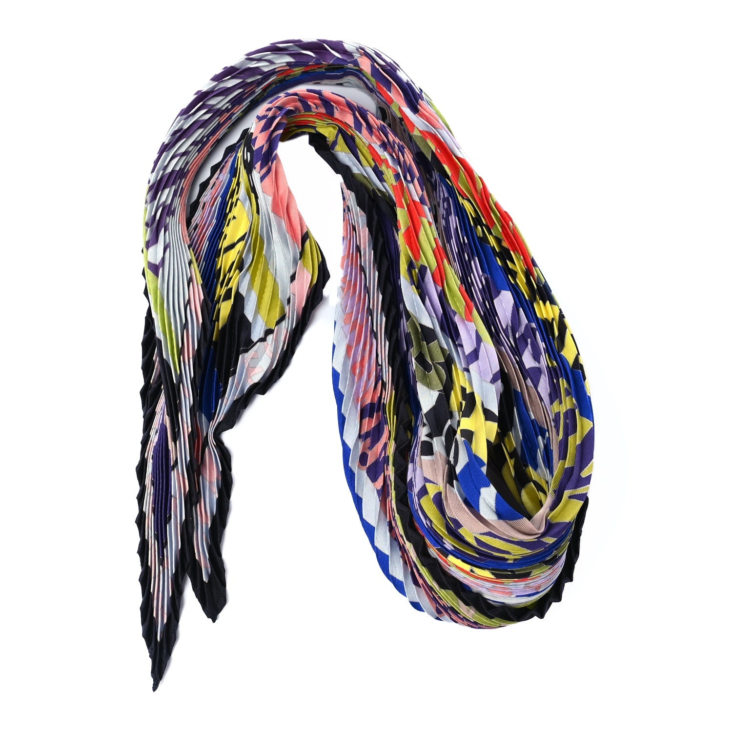 Hermes Silk Plisse Mots De Soie Scarf 90 1 of 3