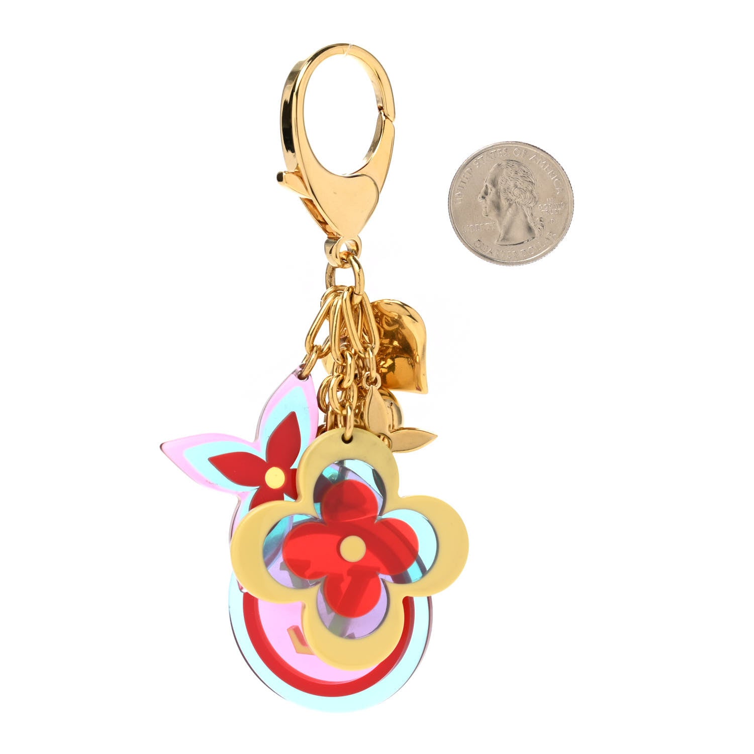 Louis Vuitton Resin Candy Fleurs Bag Charm Multicolor 2 of 4