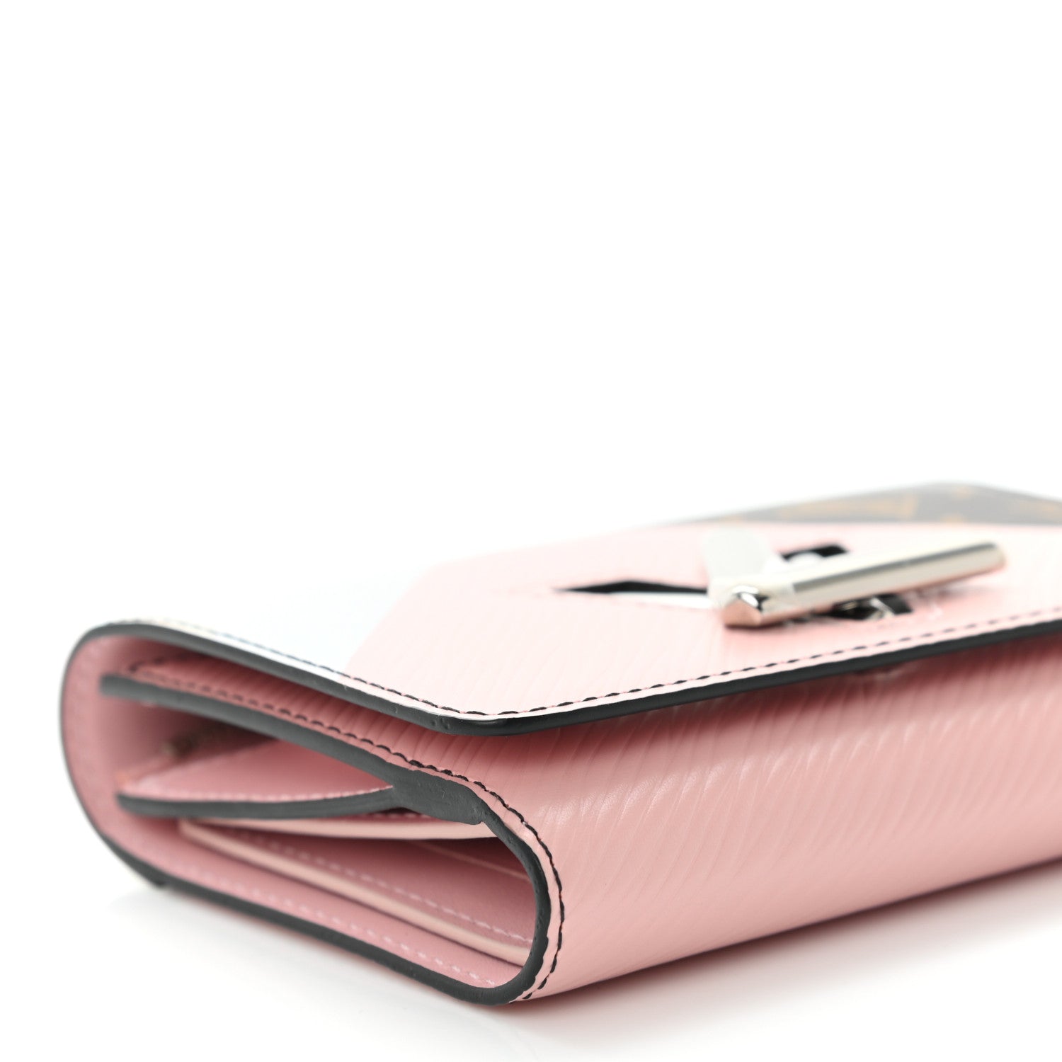 Louis Vuitton Epi Monogram Tape Twist Compact Wallet Rose White 7 of 8