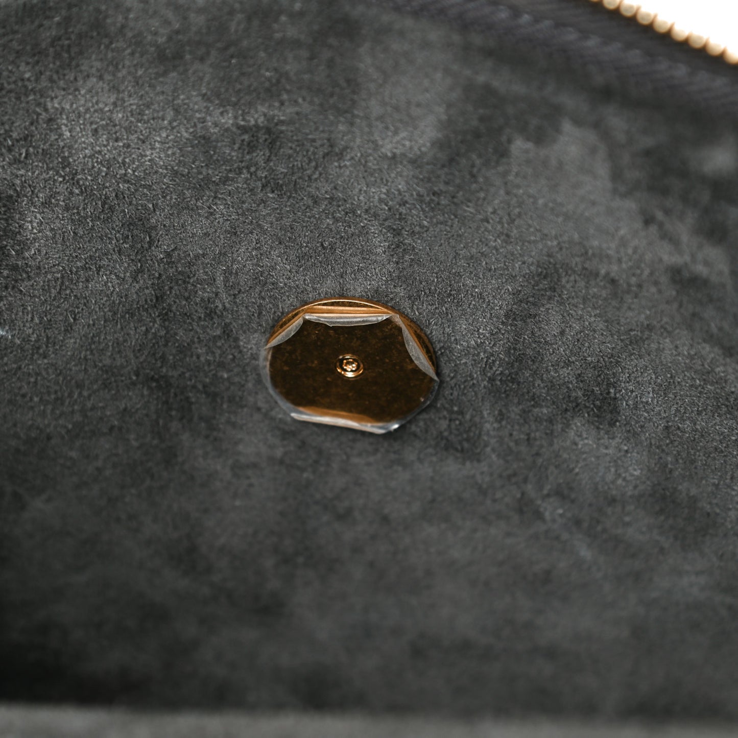 Grained Calfskin Nano Belt Bag Grey