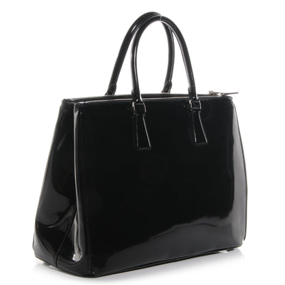 Prada Spazzolato Double Zip Medium Tote Nero Black 3 of 9