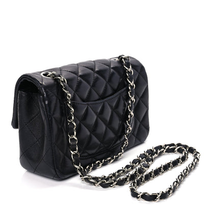 Chanel Lambskin Quilted Mini Rectangular Flap Black 2 of 10