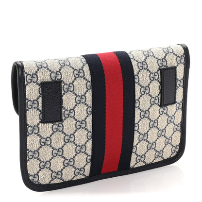 Gucci GG Supreme Monogram Web Small Ophidia Belt Bag 80 32 Beige Navy 3 of 7