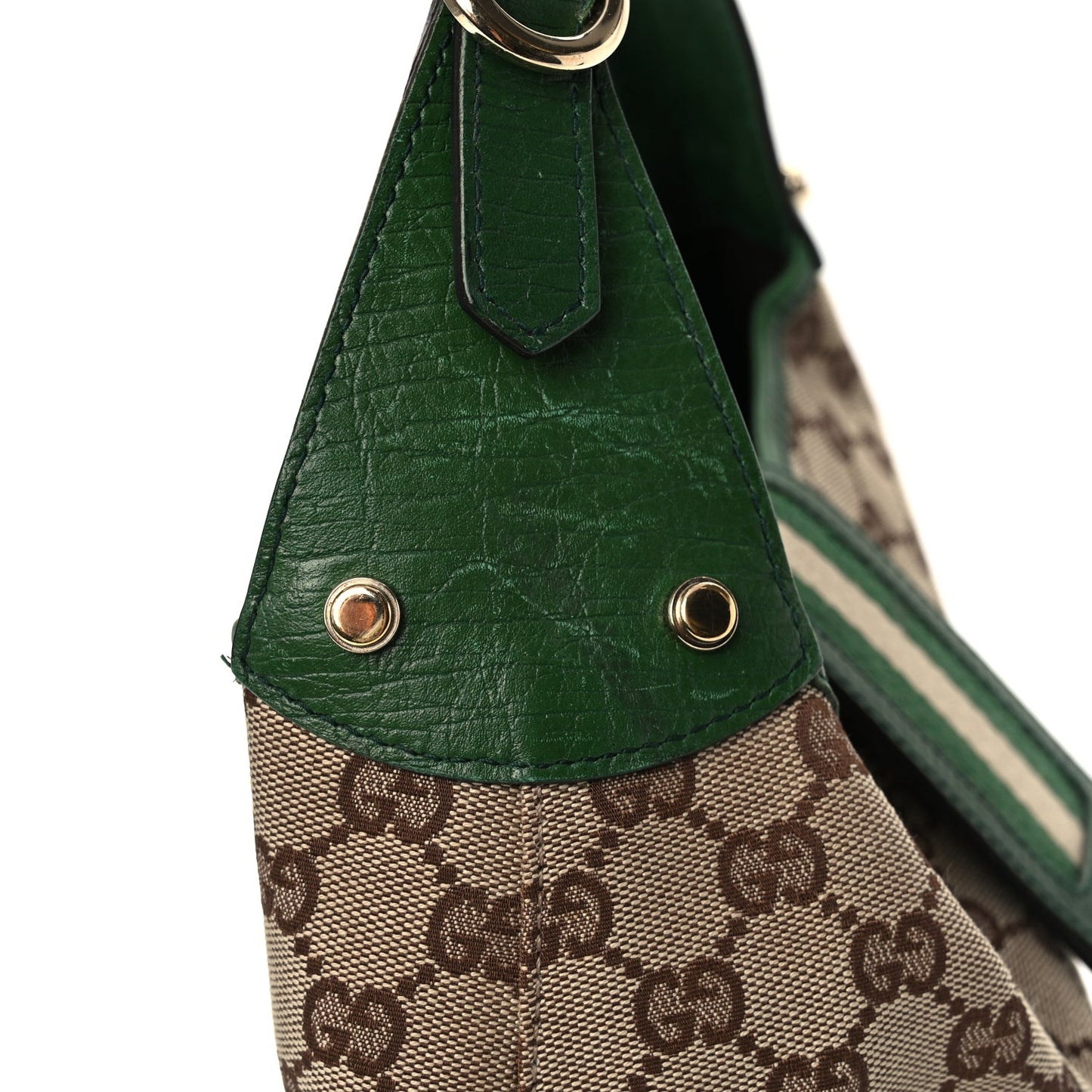 Monogram Web Junco Small Hobo Green