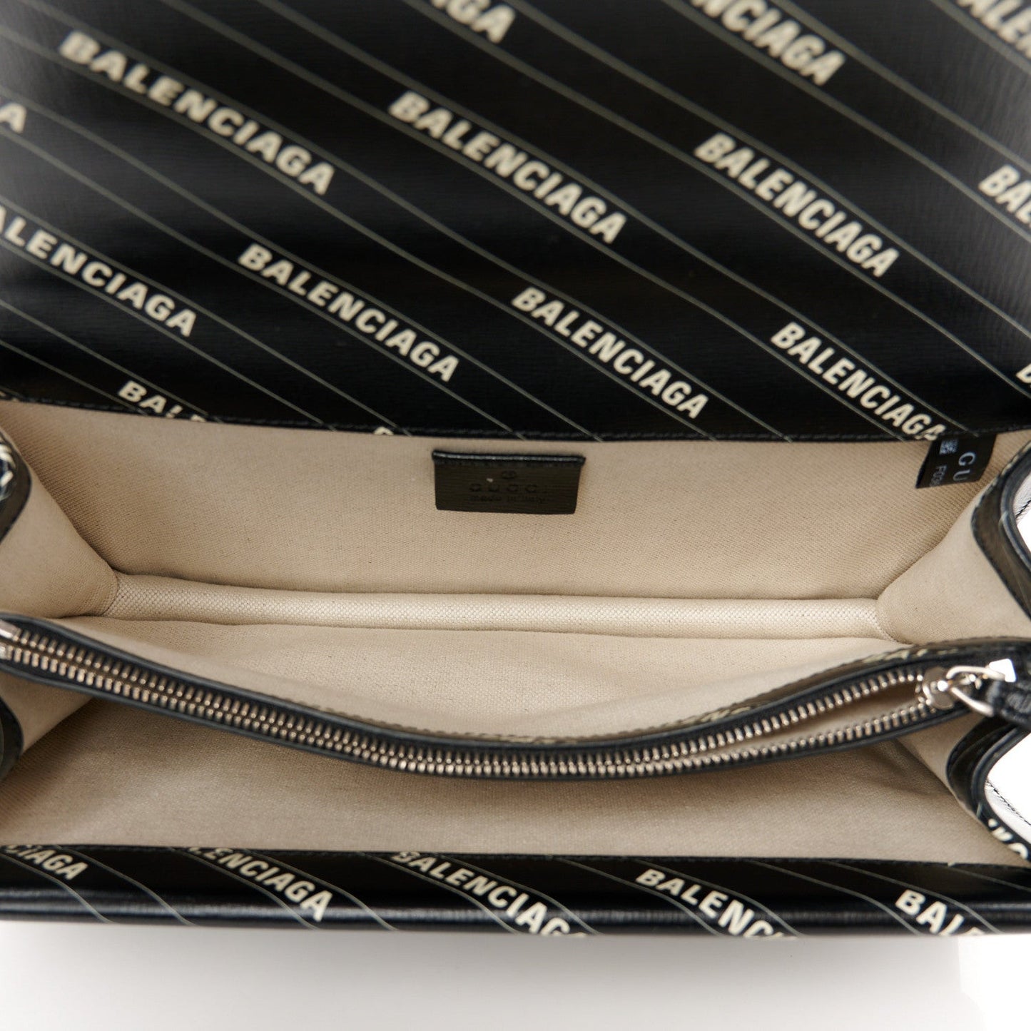 X Calfskin Logo Print Small Dionysus Shoulder Bag Black
