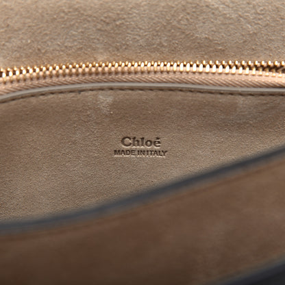 Chloe Suede Calfskin Medium Faye Shoulder Bag Black 8 of 10