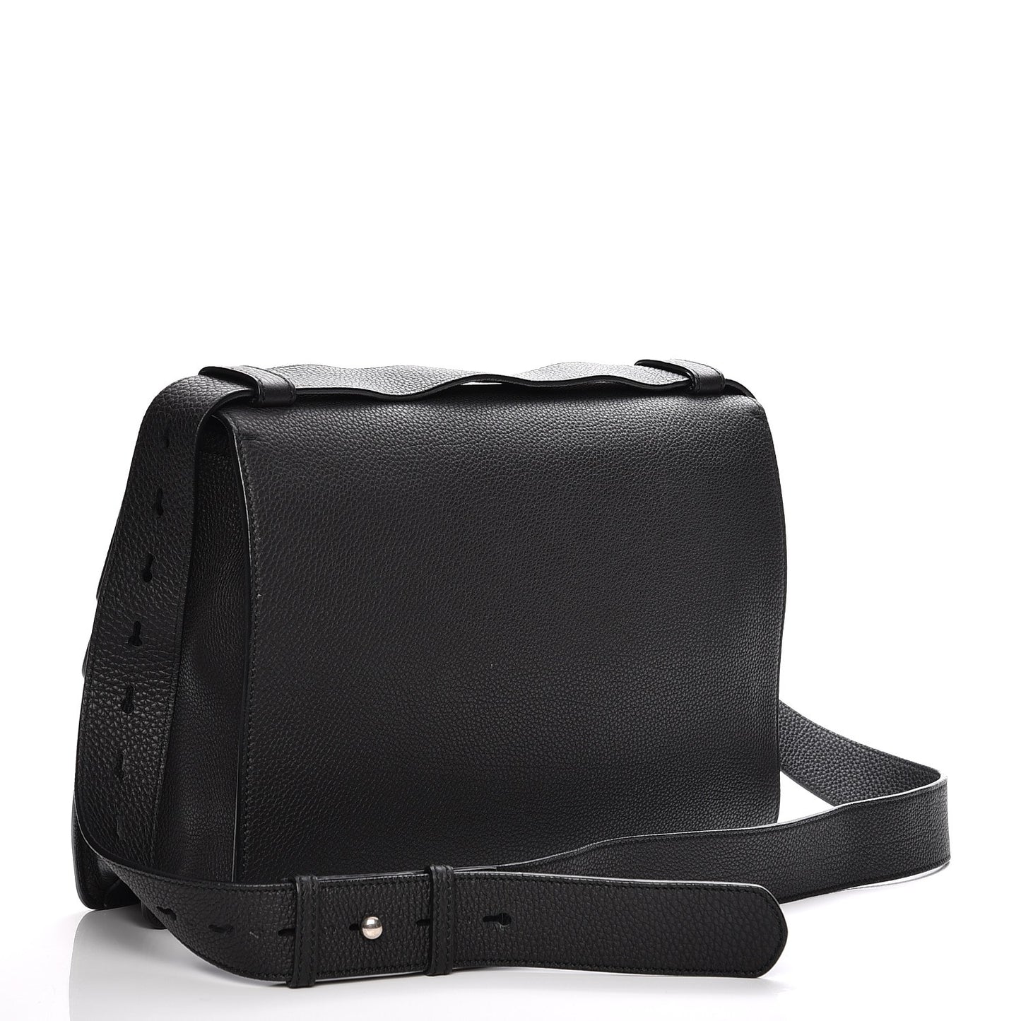 Pebbled Calfskin Medium Dionysus Messenger Bag Black