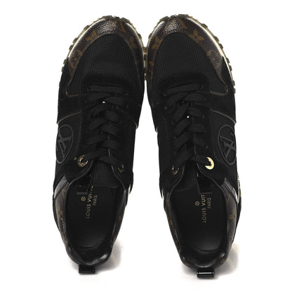 Louis Vuitton Suede Monogram Run Away Sneakers Black 2 of 7