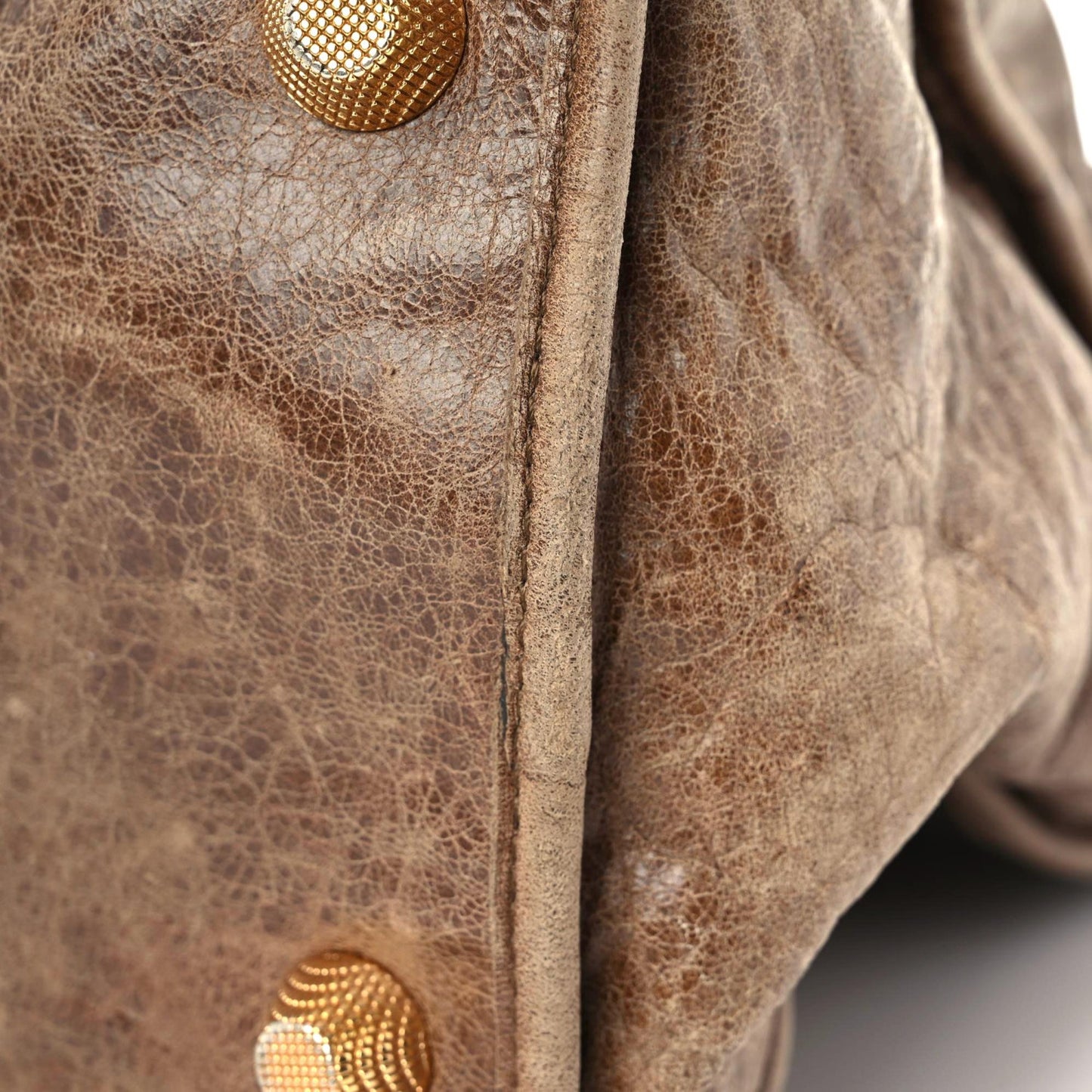 Agneau Giant 21 Gold Hardware Work Noix