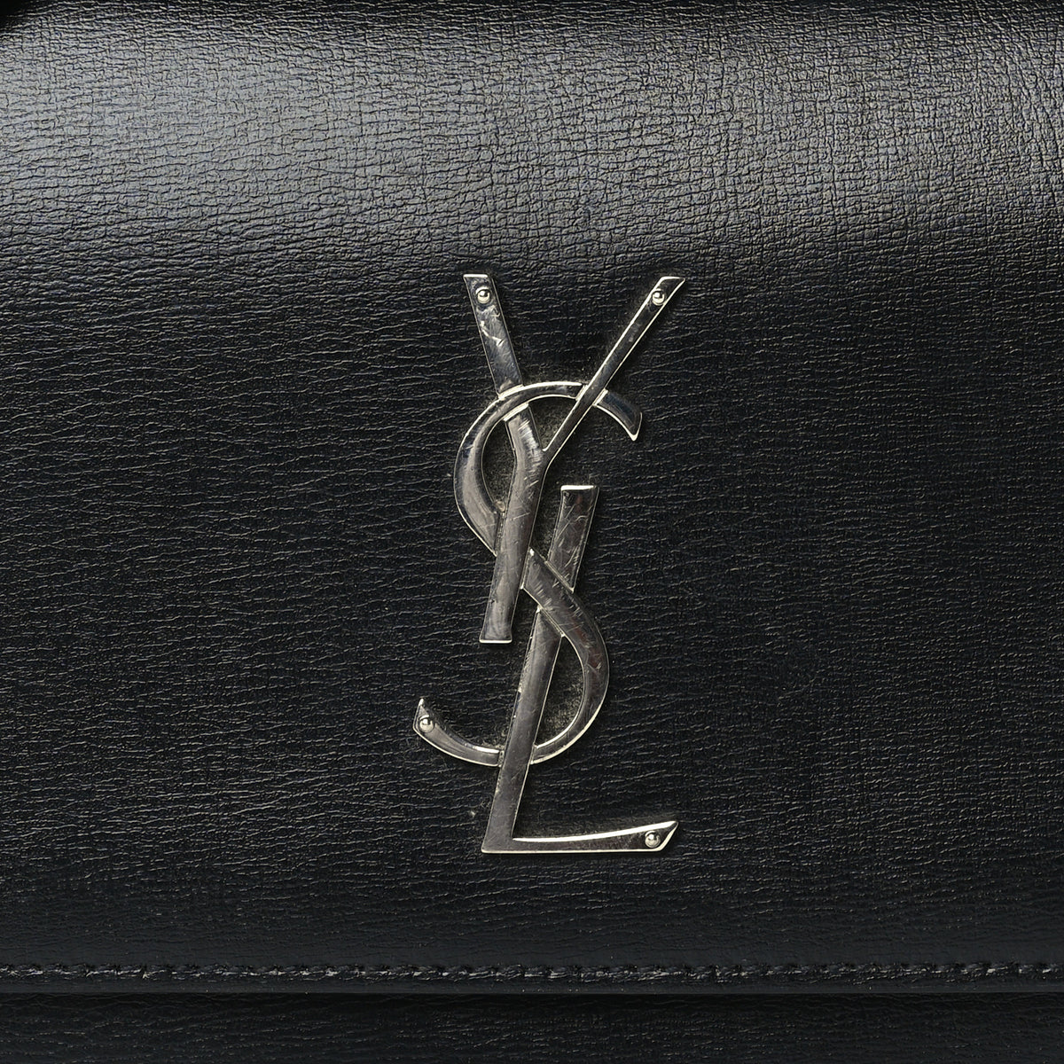 Saint Laurent Calfskin Medium Monogram Sunset Black 6 of 8