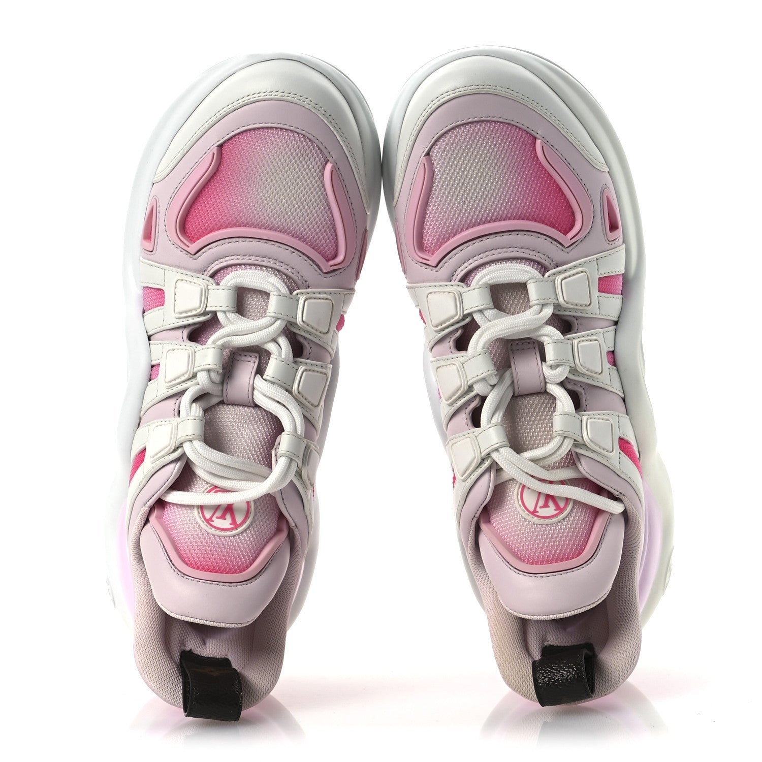 Louis Vuitton Calfskin Technical Nylon LV Archlight Sneaker Rose Clair 2 of 7
