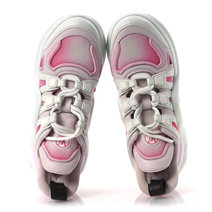 Louis Vuitton Calfskin Technical Nylon LV Archlight Sneaker Rose Clair 2 of 7