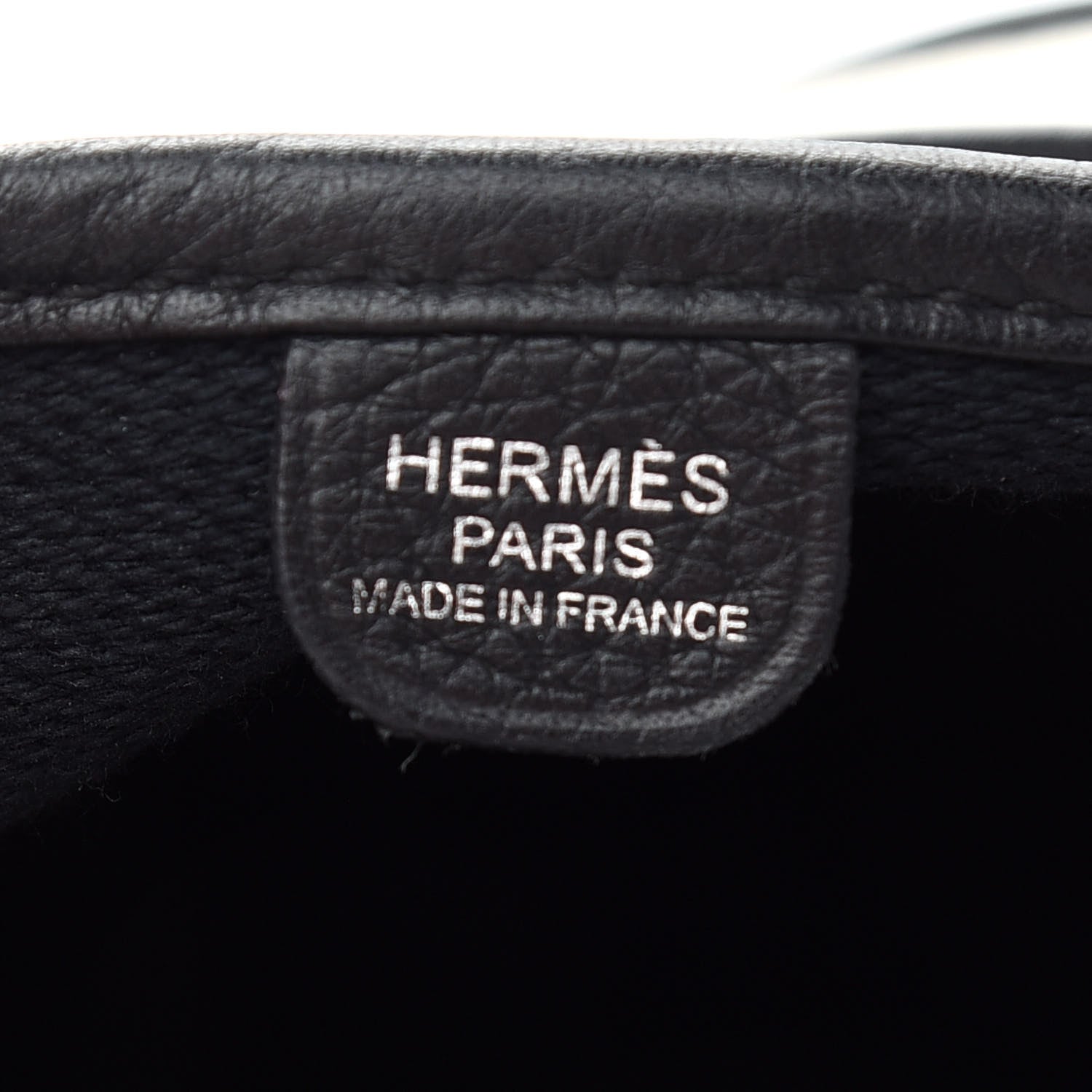 Hermes Toile Taurillon Clemence Evelyne III PM Ecru Black 6 of 9