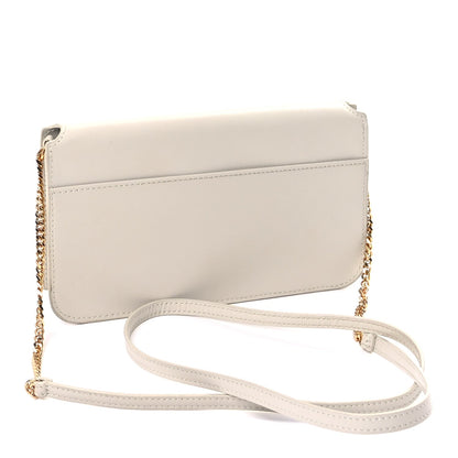 Saint Laurent Smooth Calfskin Monogram Phone Holder Crossbody Crema Soft 2 of 7