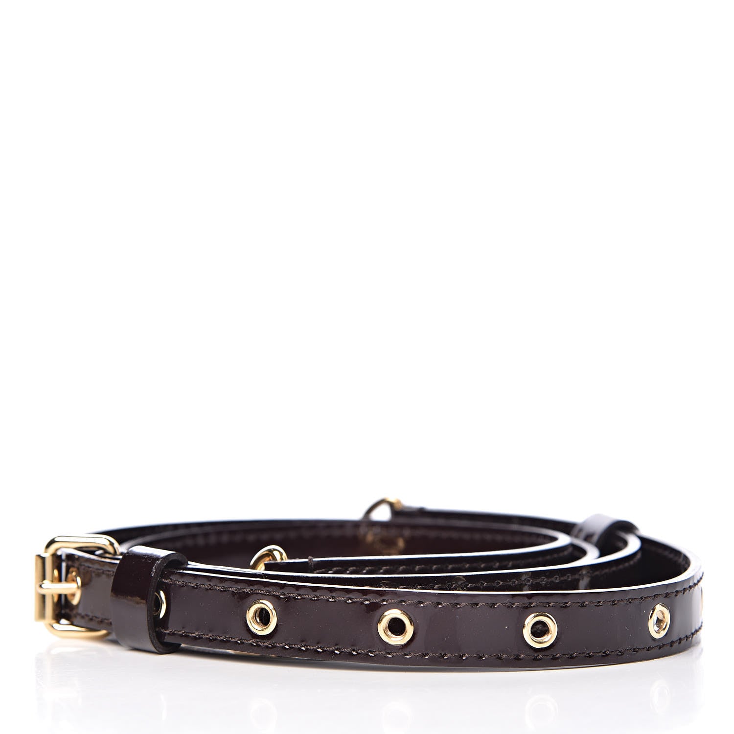 Louis Vuitton Patent 16mm Adjustable Shoulder Strap Amarante 2 of 3