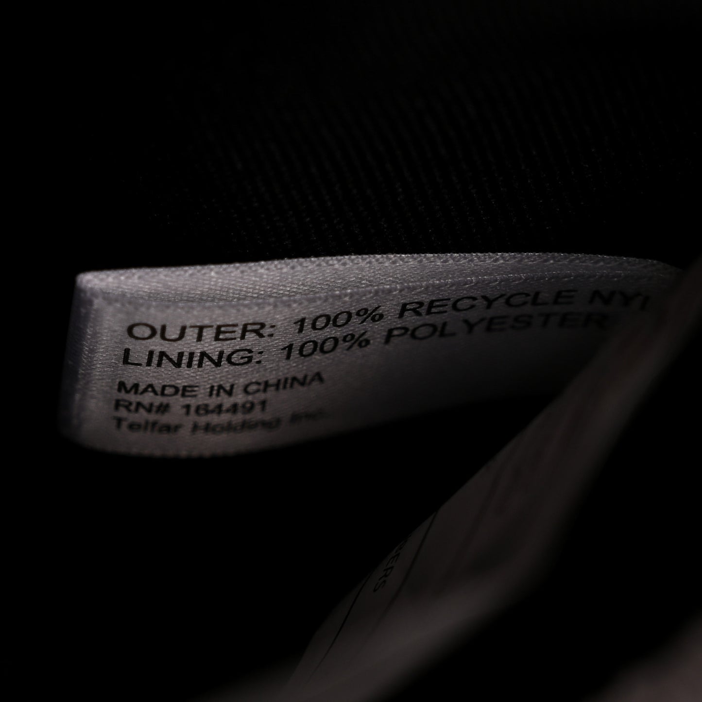 Nylon Small Puff Shopping Bag Black