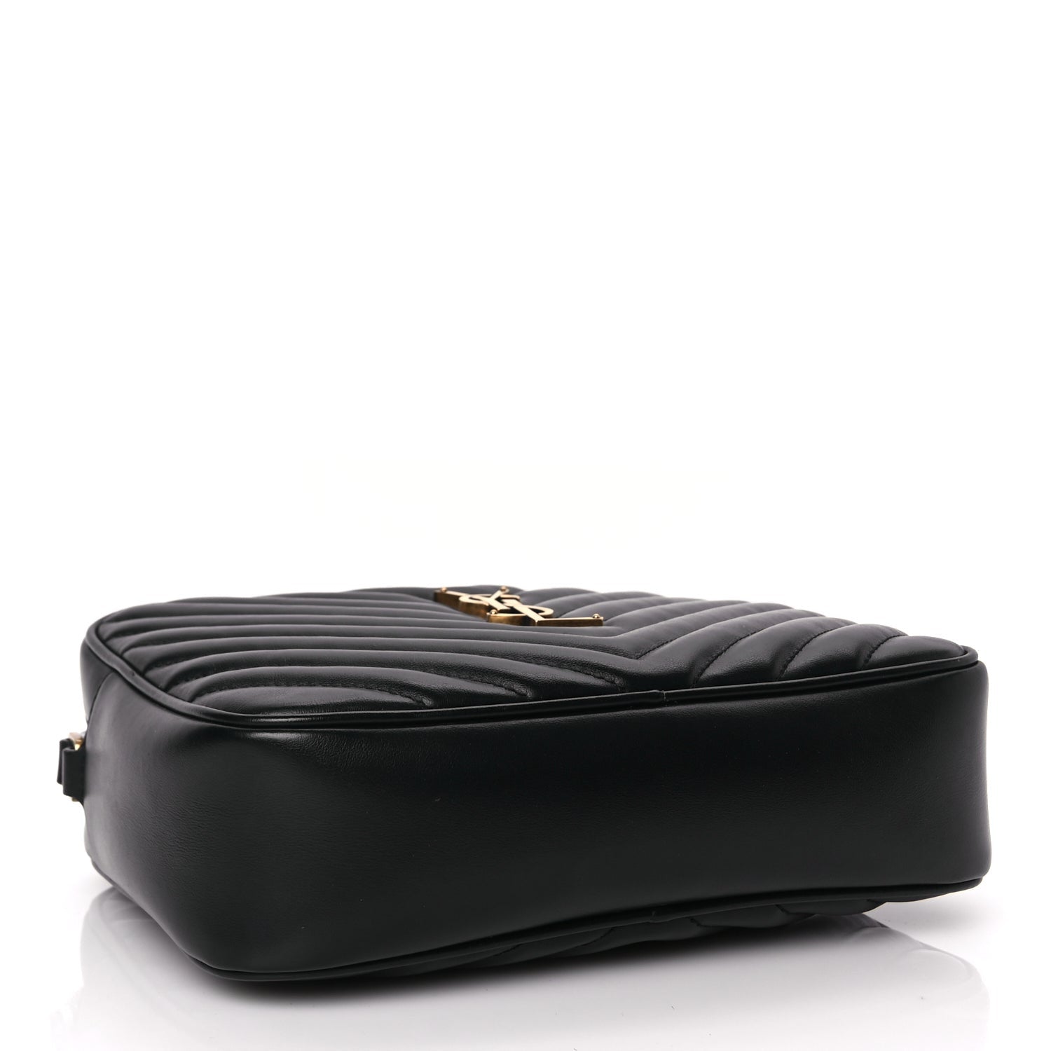 Saint Laurent Calfskin Matelasse Monogram Lou Camera Bag Black 3 of 8