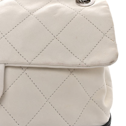 Chanel Calfskin Quilted VIP Flap White Black 11 of 16