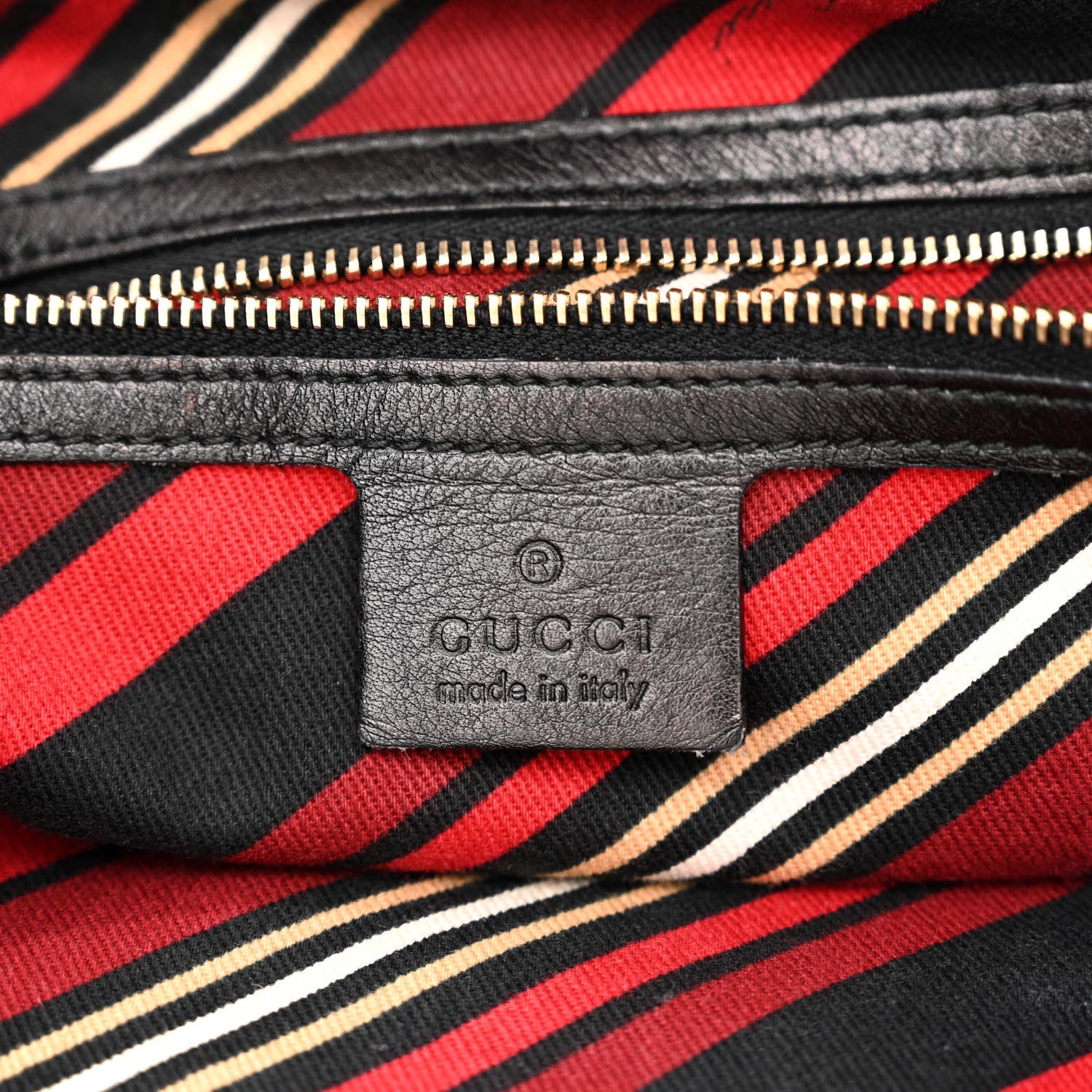 Gucci Calfskin Medium Britt Tote Black 6 of 13