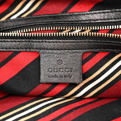 Gucci Calfskin Medium Britt Tote Black 6 of 13