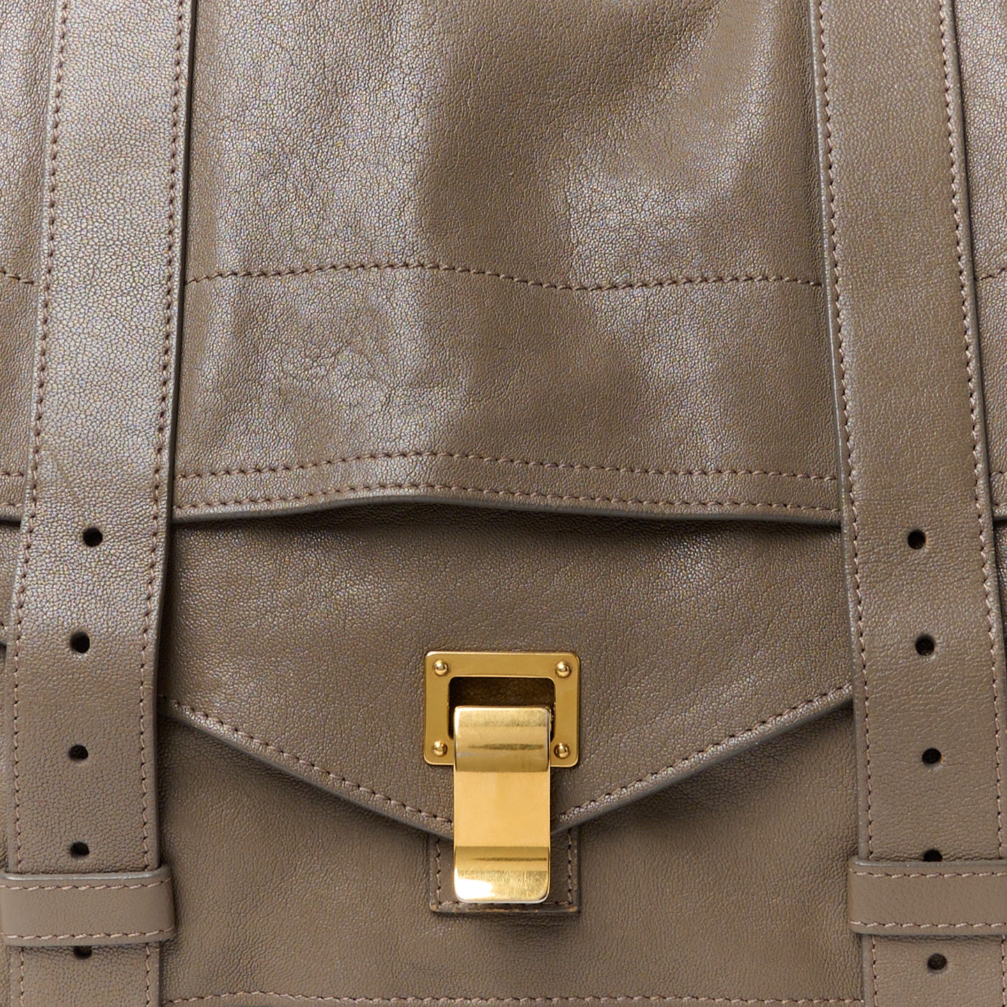 PROENZA SCHOULER Lambskin Medium PS1 Satchel Smoke