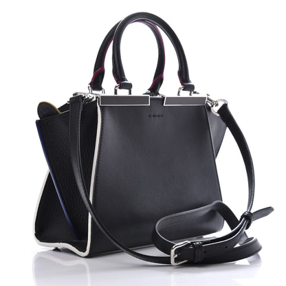Fendi Vitello Dolce Mini 3Jours Tote Black 3 of 12