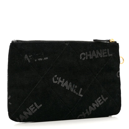 Chanel Velvet Sequin Quilted Chanel 22 Removable Pouch Black 3 of 5