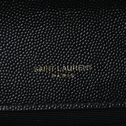 Saint Laurent Grain De Poudre Medium Classic Monogram Kate Satchel  Black 4 of 7