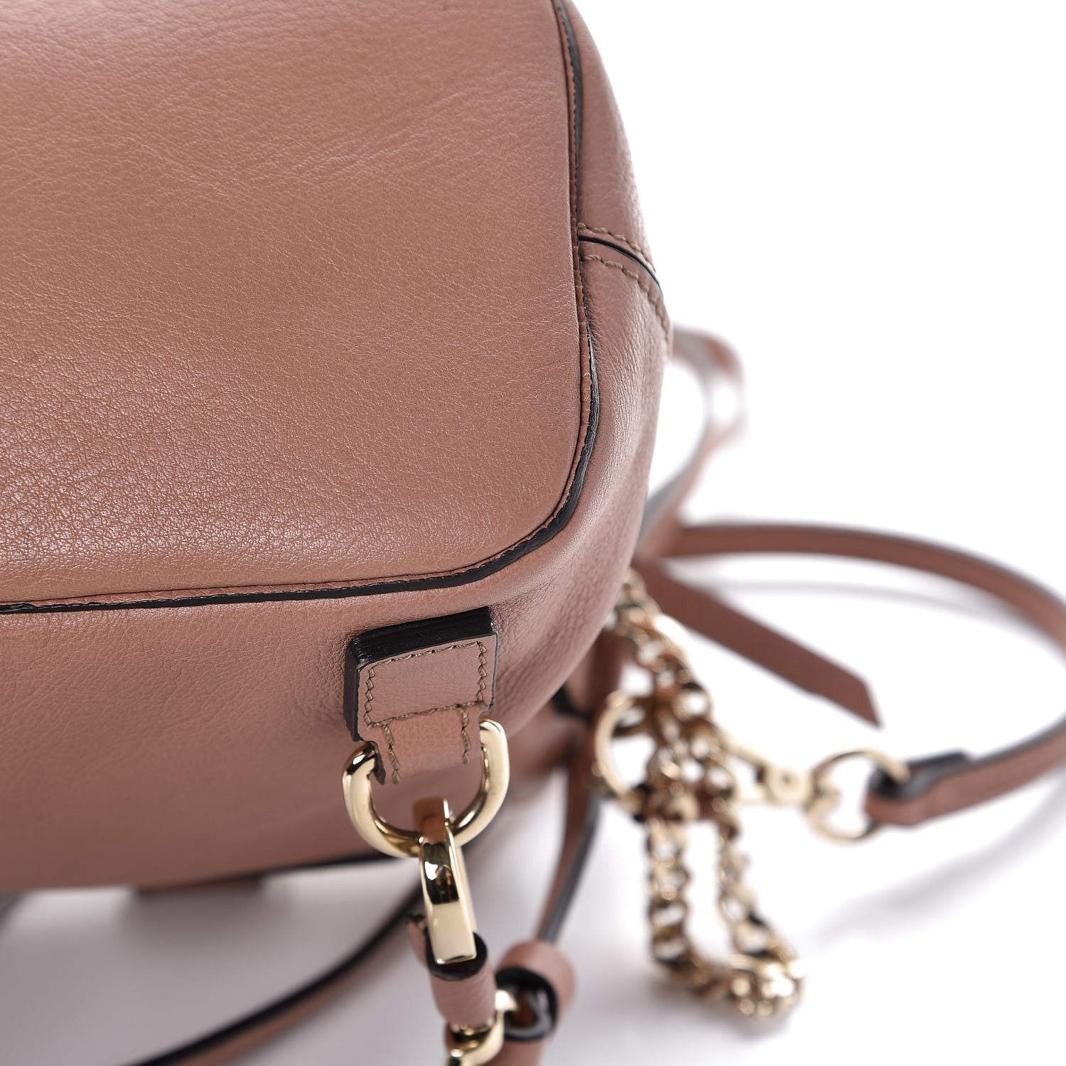 Chloe Suede Calfskin Mini Faye Backpack Nougat 12 of 12