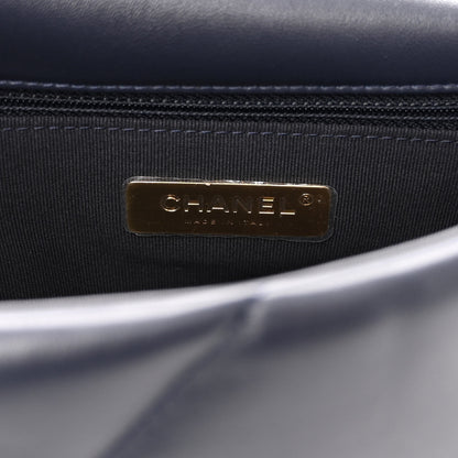 Chanel Lambskin Quilted Medium Chanel 19 Flap Navy Blue 6 of 10