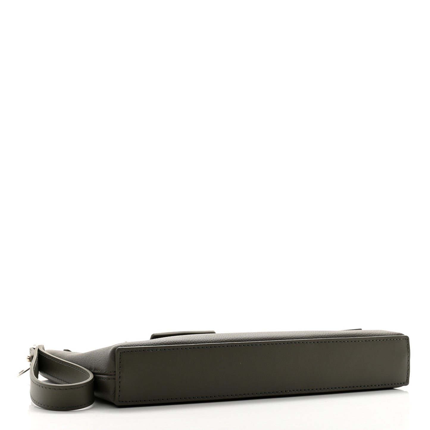 Calfskin Aerogram Takeoff Pouch Khaki