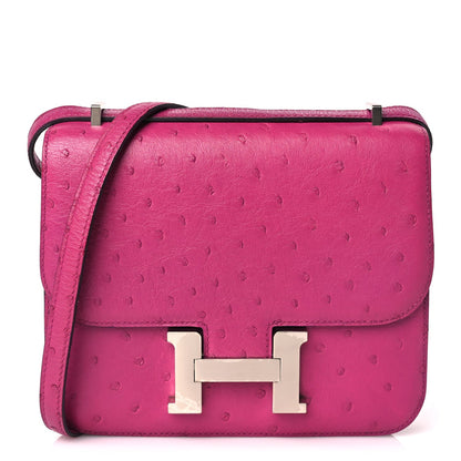 Hermes Ostrich Constance 18 Rose Pourpre 1 of 8