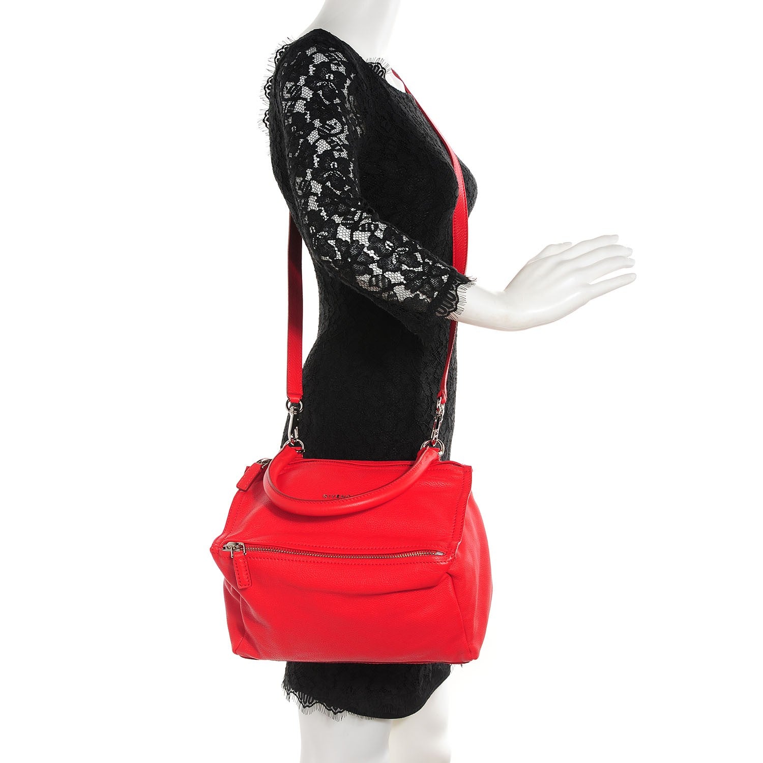 Givenchy Sugar Goatskin Small Pandora Red 2 of 10