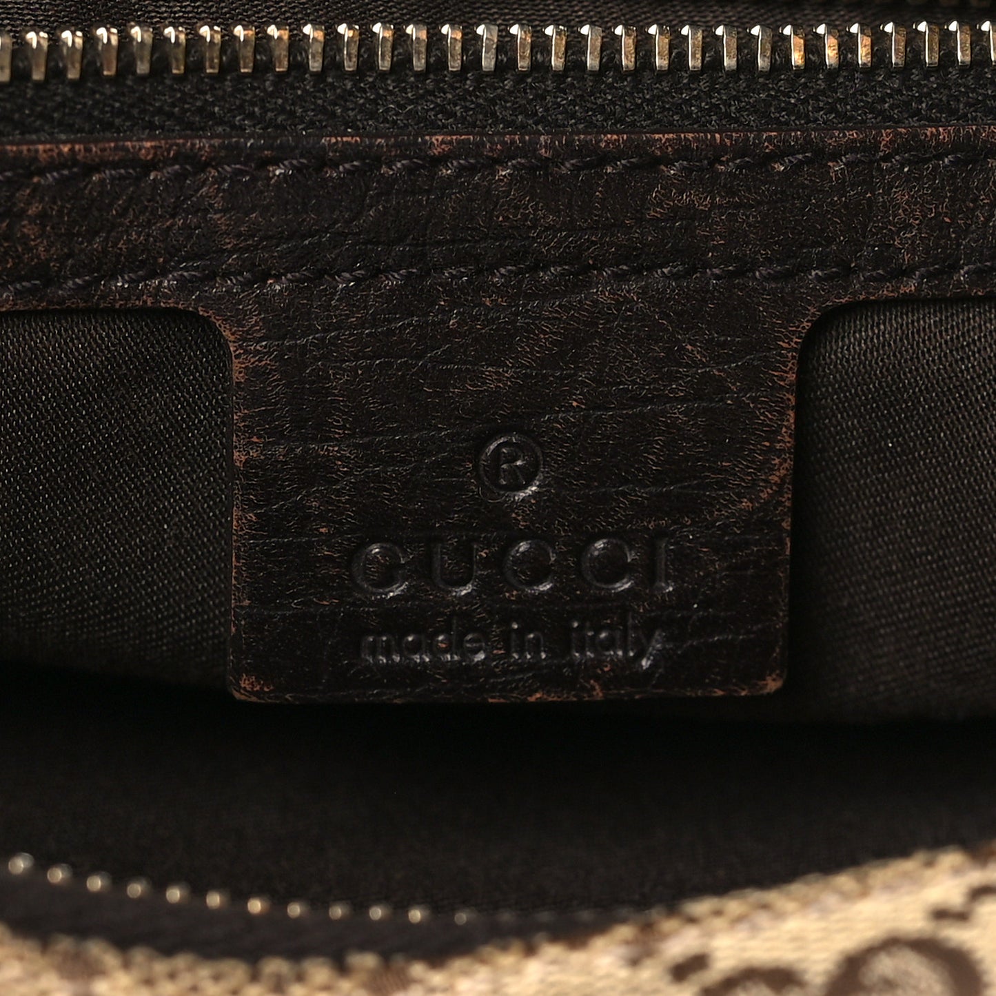 Monogram Medium Horsebit Chain Hobo Dark Brown