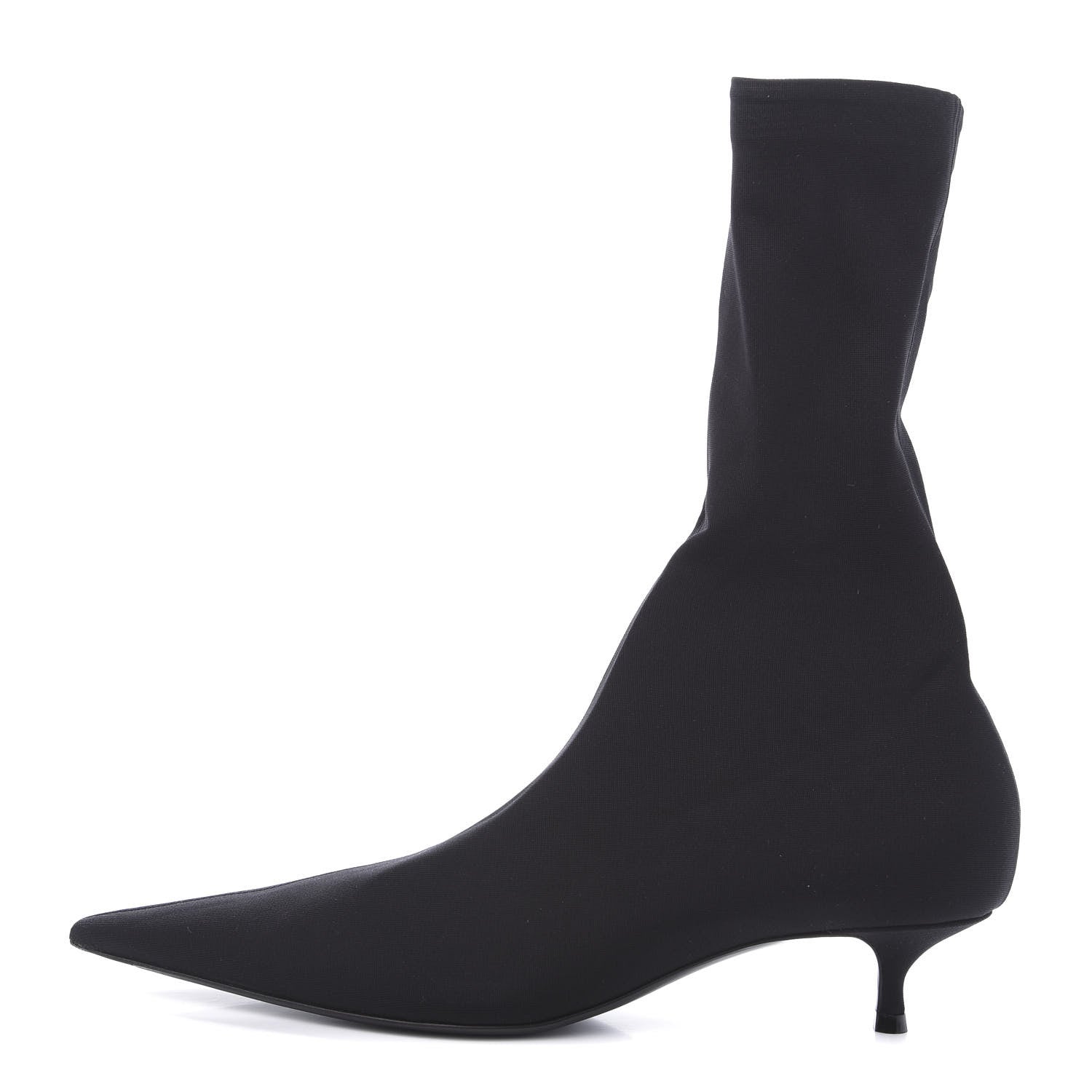 Balenciaga Jersey Crepe Extreme Pointed Toe Knife Booties 37 Black 1 of 7