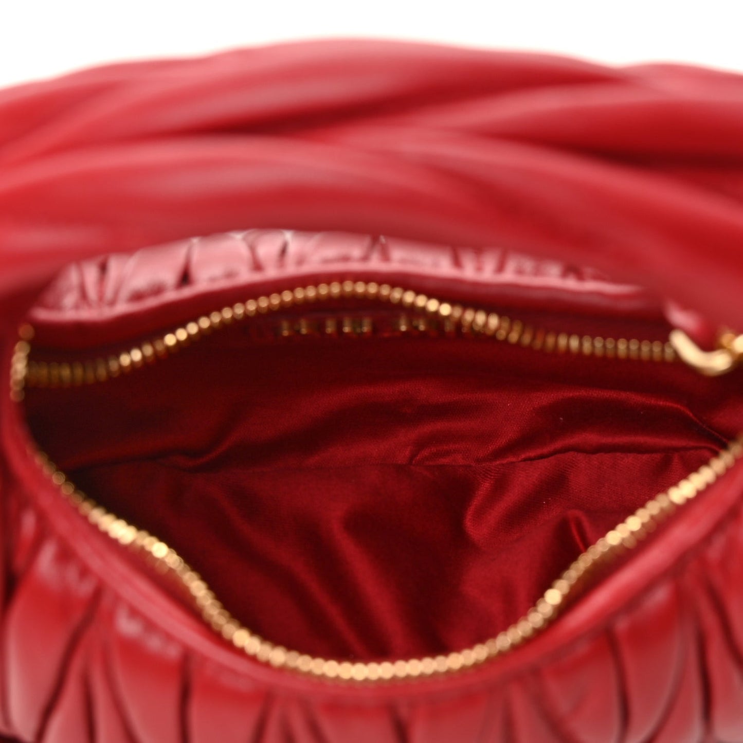 Nappa Matelasse Mini Wander Hobo Fuoco Fuoco