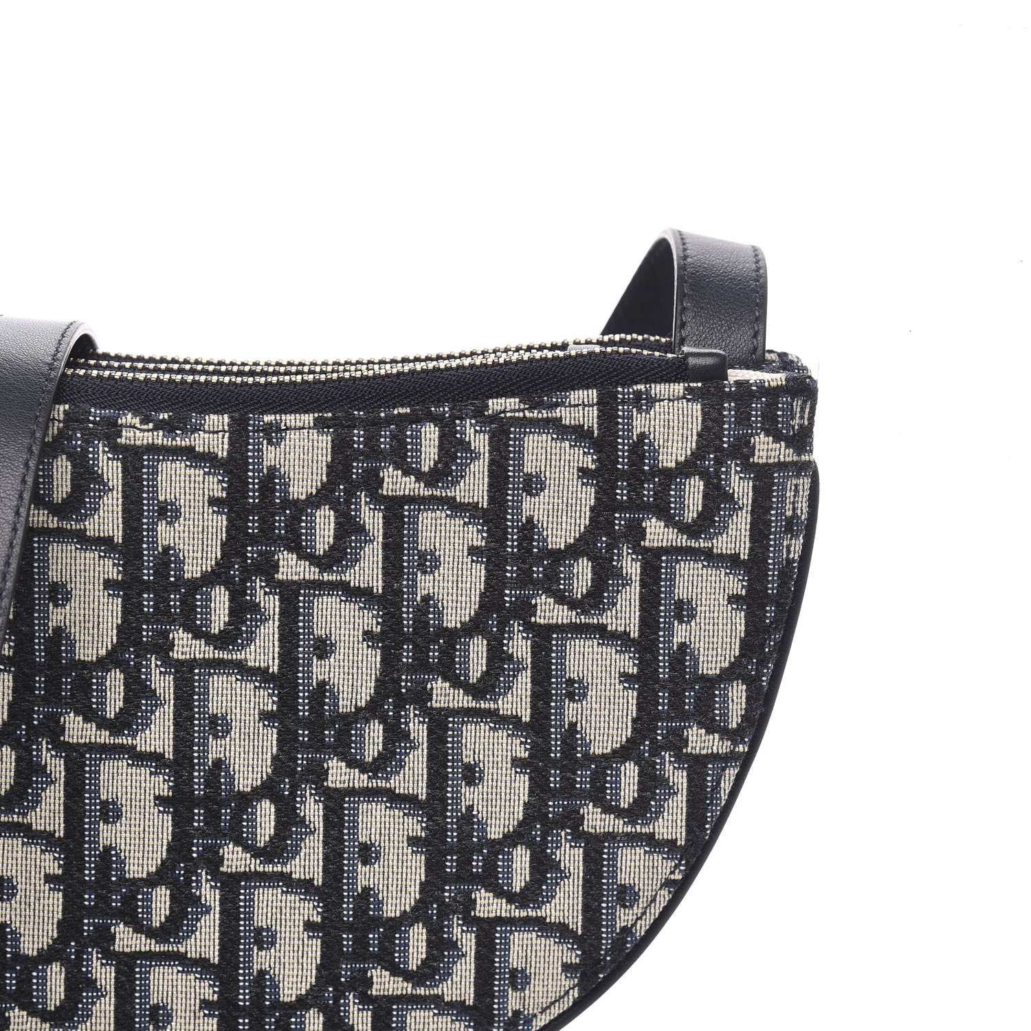 Christian Dior Oblique Saddle Pouch With Strap Navy Blue 11 of 11