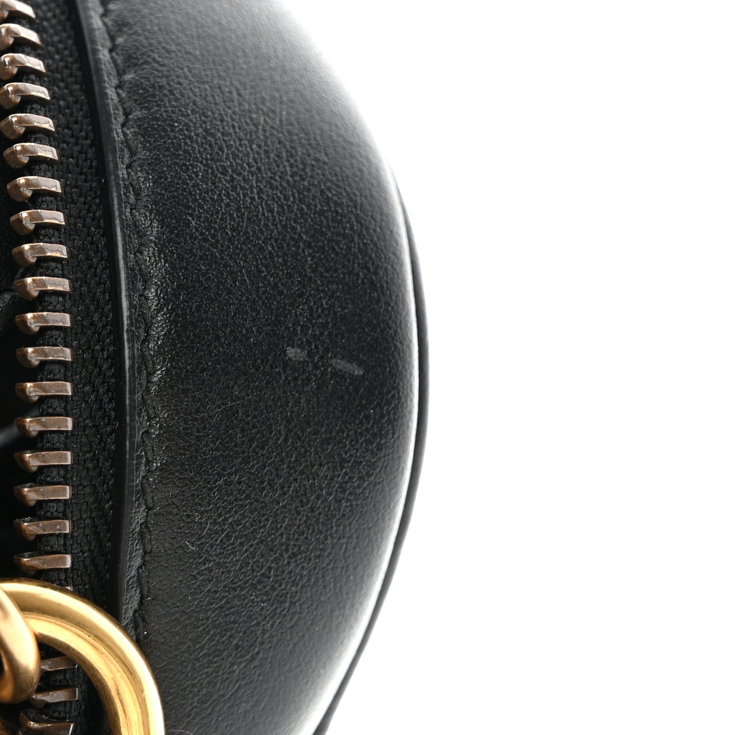 Calfskin Matelasse Mini GG Marmont Chain Shoulder Bag Black