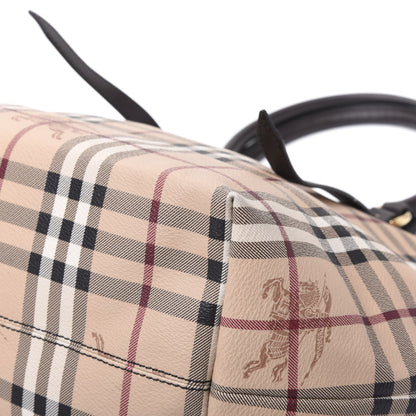 Burberry Haymarket Check Small Salisbury Tote Chocolate 8 of 11