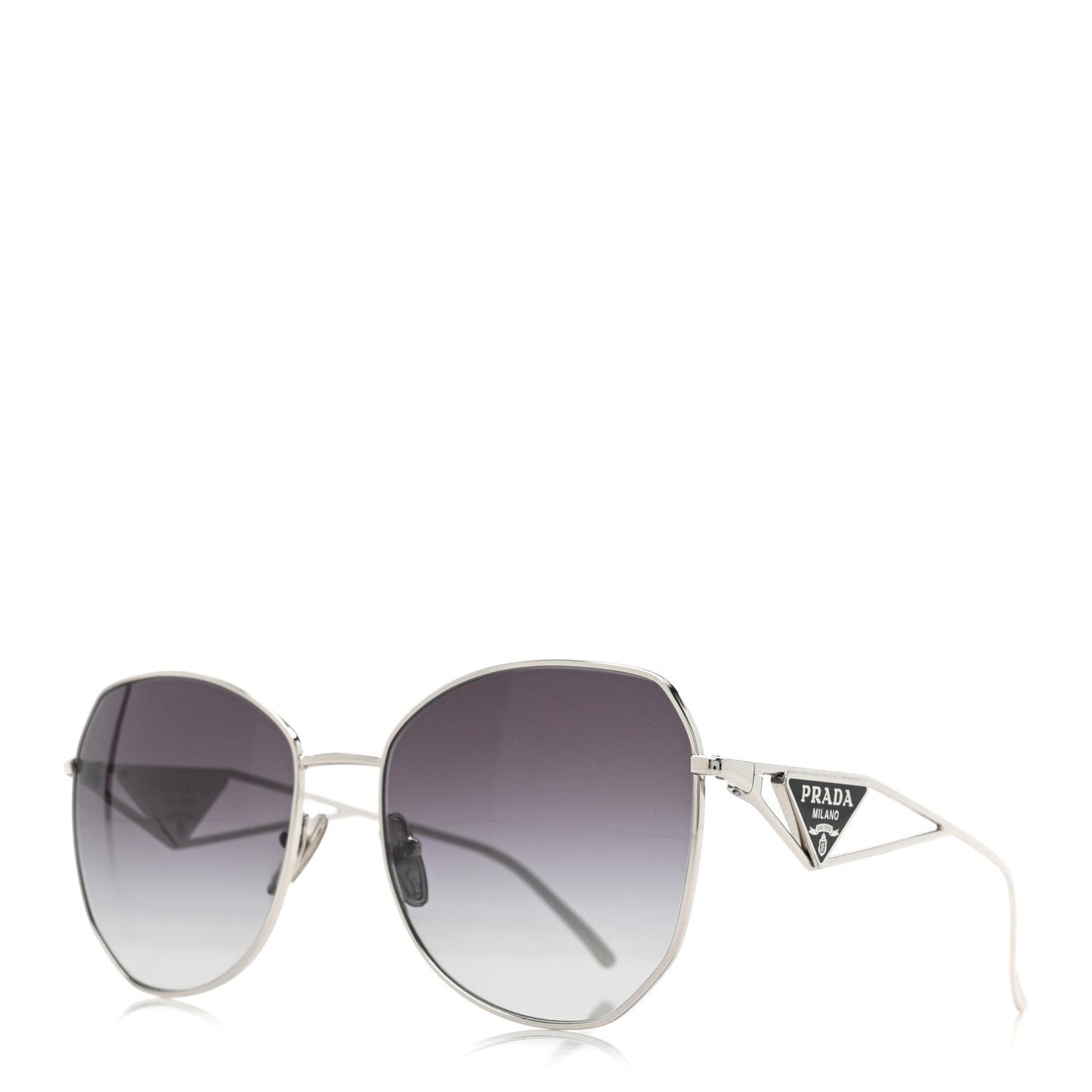 Metal Symbole Triangle Logo Sunglasses SPR57Y Smoky Grey