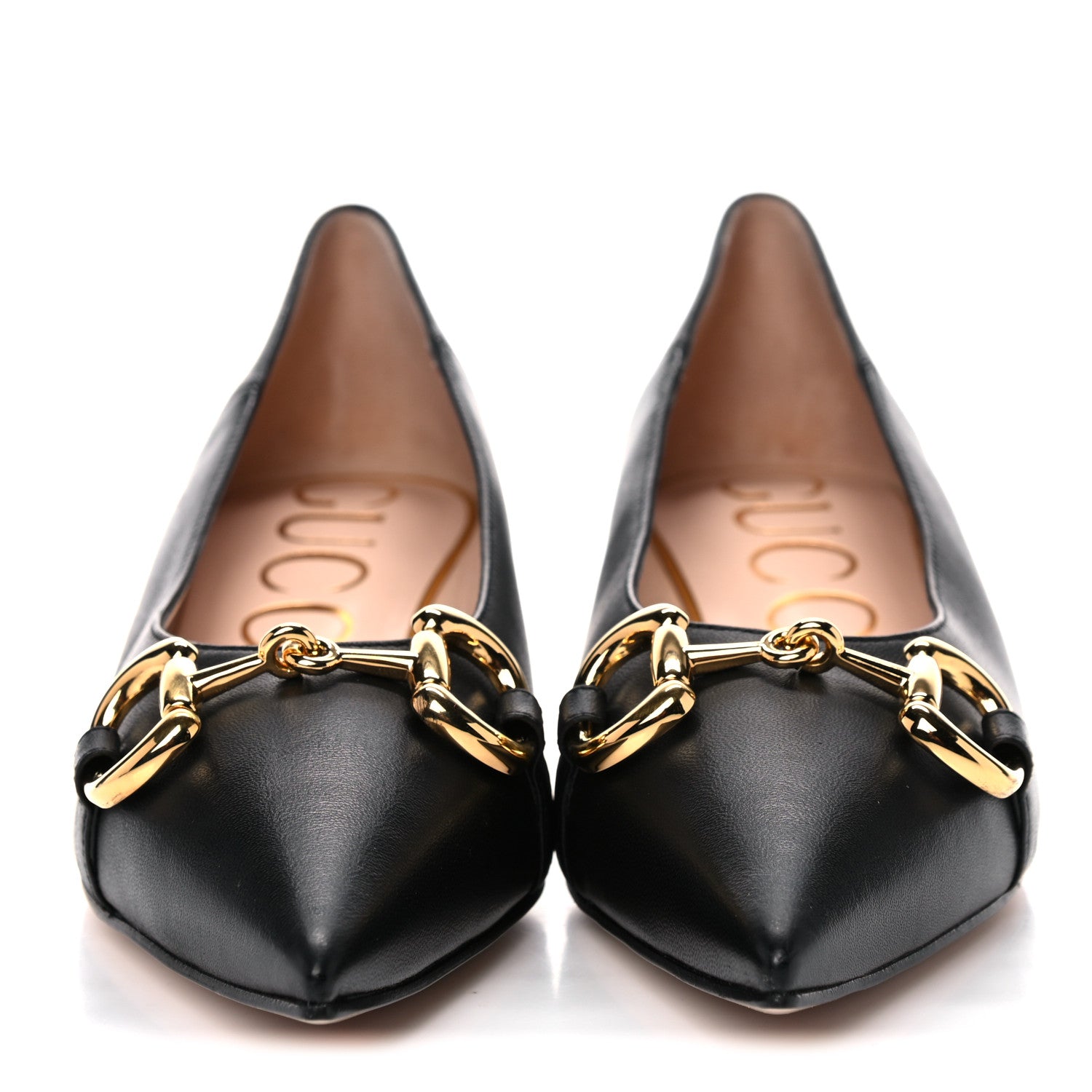 Gucci Horsebit Low Heel Pumps 38.5 Black 2 of 9