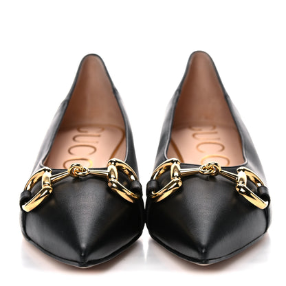 Gucci Horsebit Low Heel Pumps 38.5 Black 2 of 9