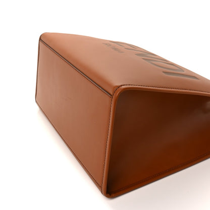 Fendi Vitello King Plexiglass Large  Sunshine Shopper Tote  Cuoio 8 of 8
