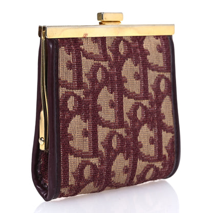 Christian Dior Monogram Coin Purse  Burgundy 3 of 10