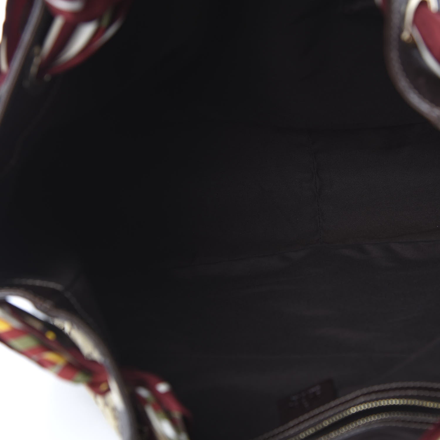 Gucci Monogram Large Positano Tote Brown 4 of 13