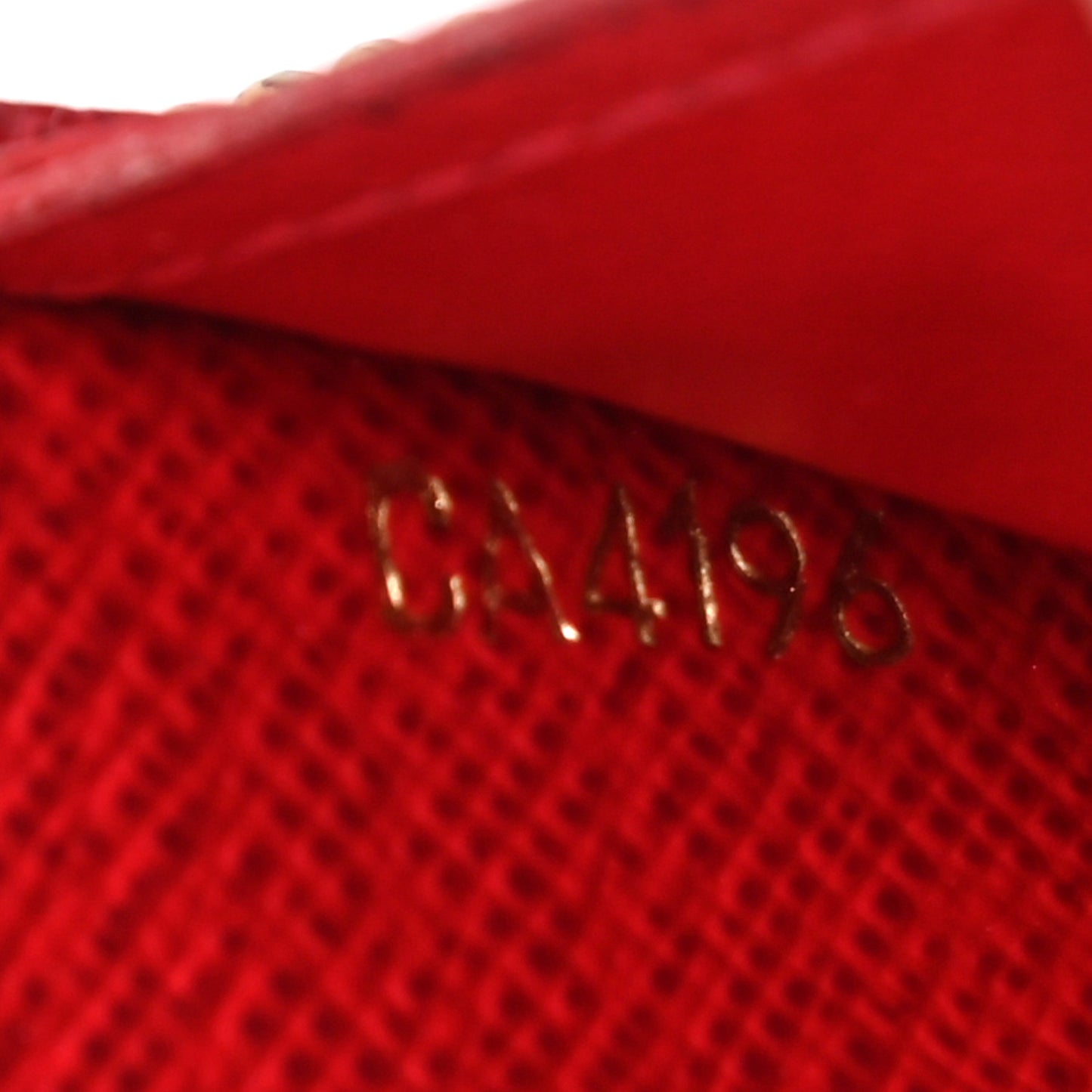 Damier Ebene Clemence Wallet Cherry